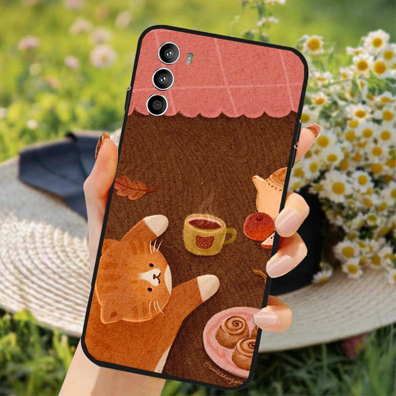 

Phone Case For Moto G85 G55 G05 G14 G75 G31 G50 G52 G60 G13 G32 G84 G54 G53 G72 G24 Power Fun Cat