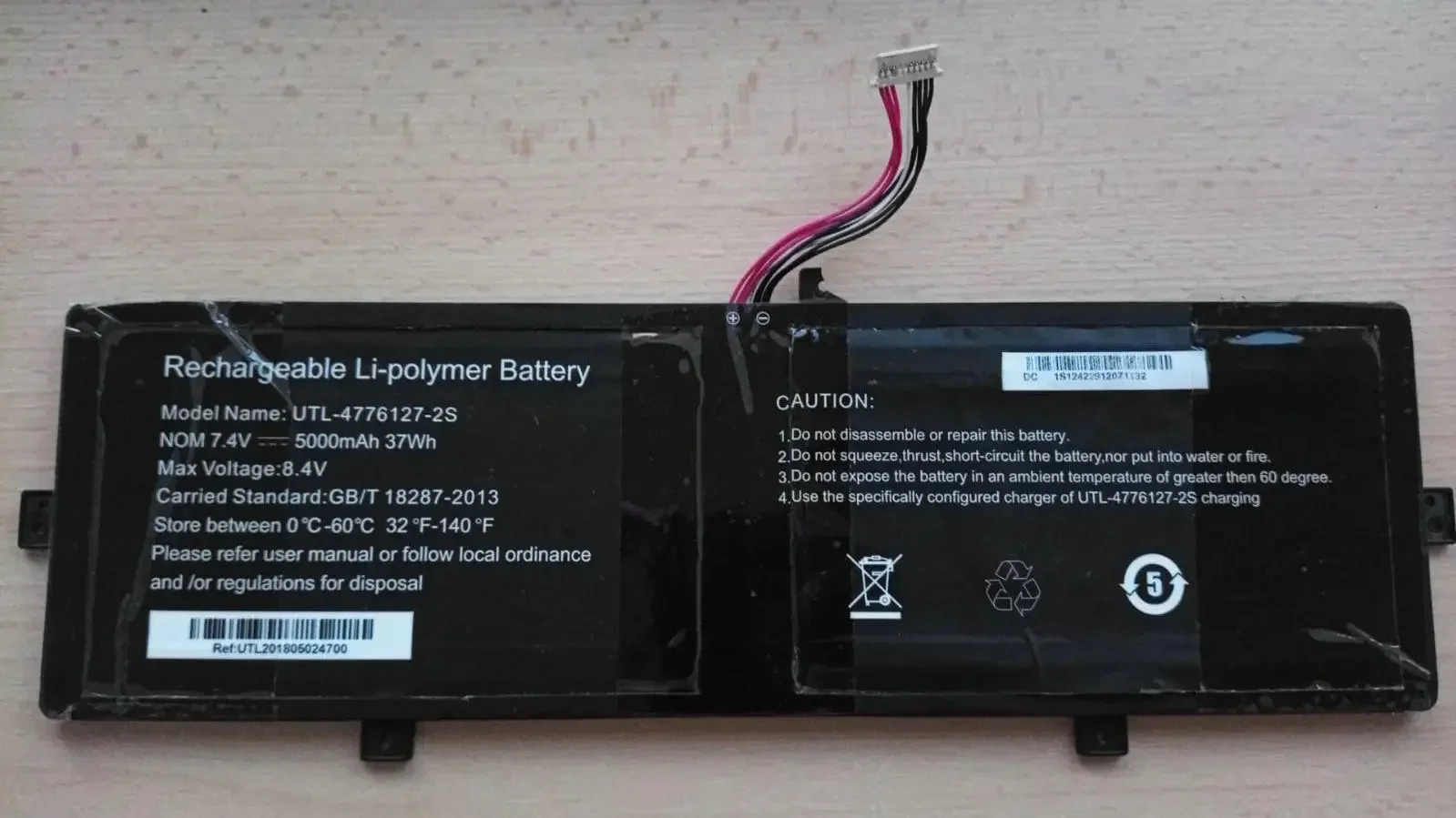 

Stonering High Quality 5000mah Battery UTL4776127-2S with 8 Lines