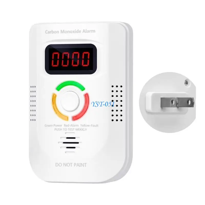 

E15A Carbon Monoxide Alarm Detectors High Precisions Monitors LED Display Home Safe