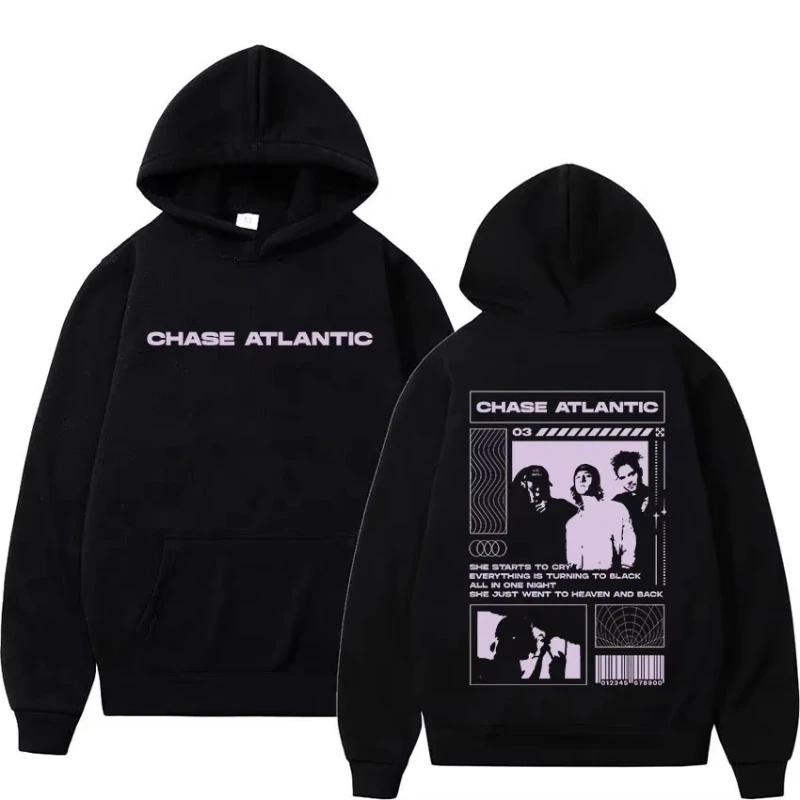 

Худи Chase Atlantic Lost in Europe and UK 2025 Tour Album, мужская винтажная толстовка оверсайз, унисекс, готическая флисовая одежда