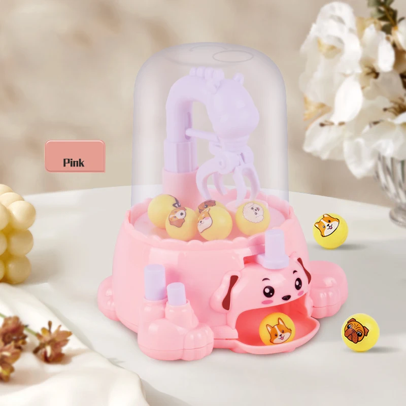 Children Claw Machine Mini Game Capsule Toy Cute Crane Catcher Game Toy Crane Machine Kids  Creative Birthday Gift