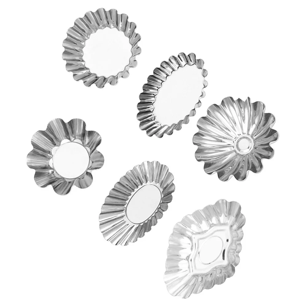 6 шт. формы для яичных тартов из нержавеющей стали, креативные формы для выпечки
