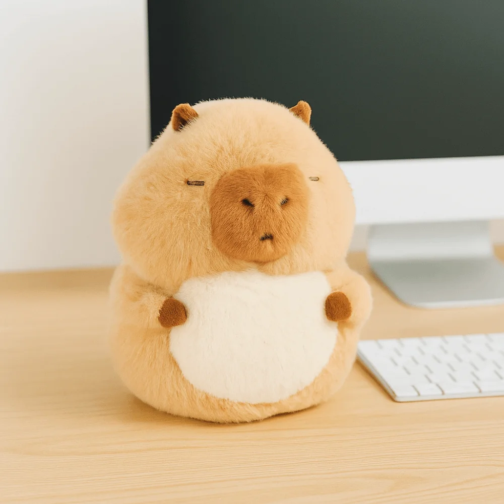 Plastic Capibara Pluche Tumbler Ambachten Handgemaakte Capybara Knuffel Model Standbeeld Desktop Decoratie Panda Schommelspeelgoed