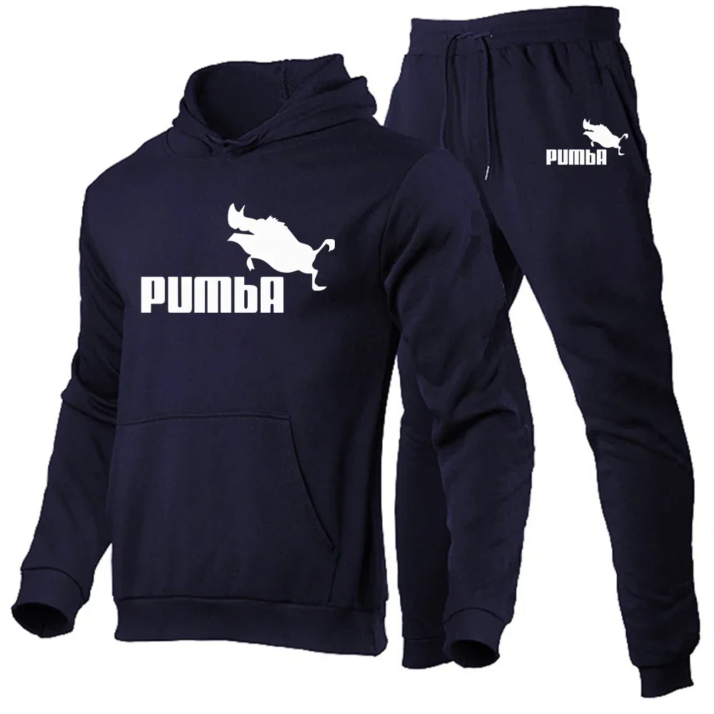 Casual Print Set Heren Losse Capuchon Sweatshirt Joggingpatroon Hoodie Sport Fitness Sportkleding Set Unisex Y 2K Pak