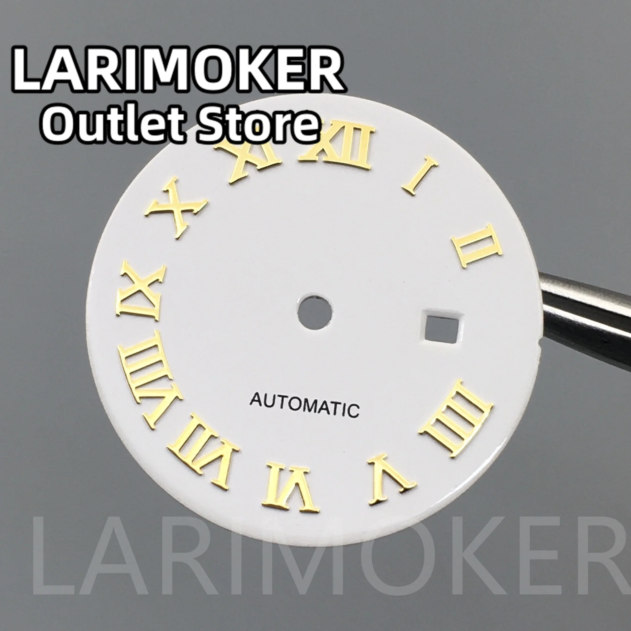 LARIMOKER Ladies 24.5mm Dial White Green Pink Purple Gold Rose Gold Dial NH05 NH06 Movement  Watch Case