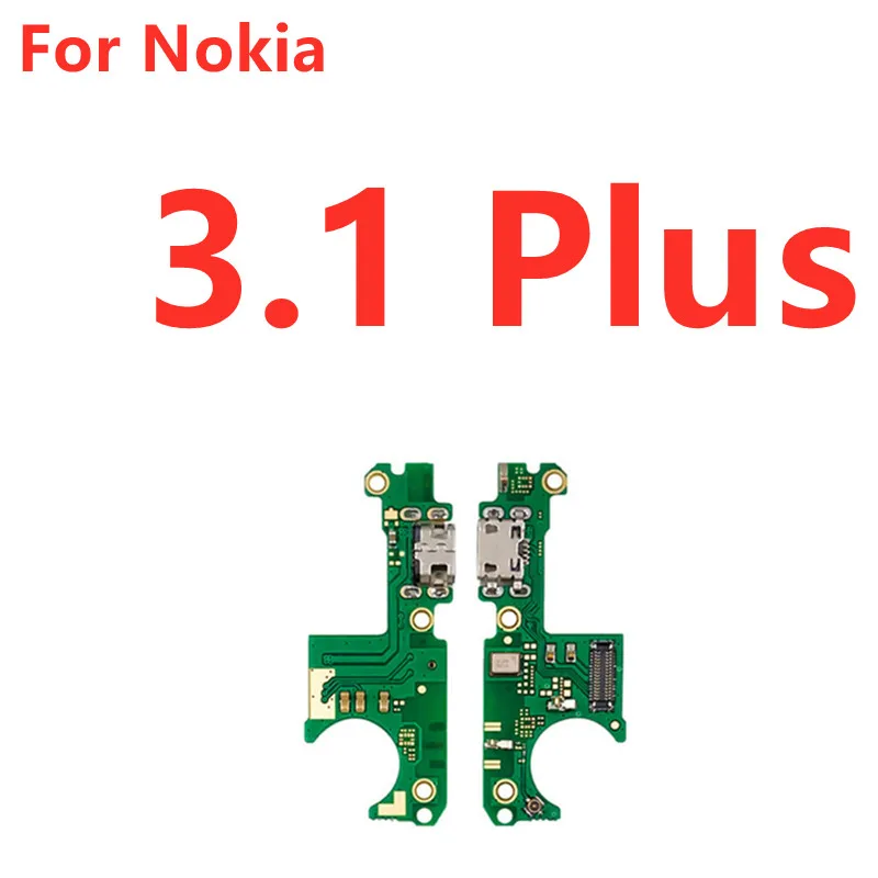 USB Charging Charger Dock Port Board Flex Cable With Mic Microphone Ribbon For Nokia 2 2.1 3 3.1 5 5.1 6 6.1 7 7.1 8 8.1 Plus