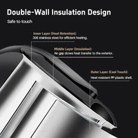 Mini Electric Kettle Tea Coffee Stainless Steel 1000W Portable Travel Water Boiler Pot 0.5L For Hotel Family Trip 6