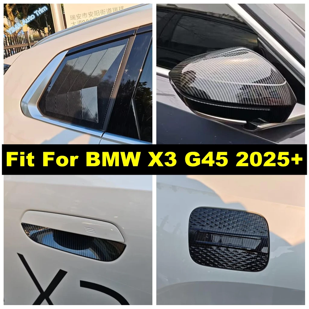 

Car Rearview Mirror / Oil Gas Tank Cap / Rear Window Louver / Door Handle Decor Cover Trim Accessories For BMW X3 G45 2025 2026