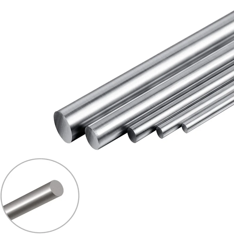 1-5pcs 304 Stainlessy Steel Rod Diameter 2mm-14mm Linear Shaft Metric Round Rod Ground Rod 125mm/200mm/250mm/330mm Long