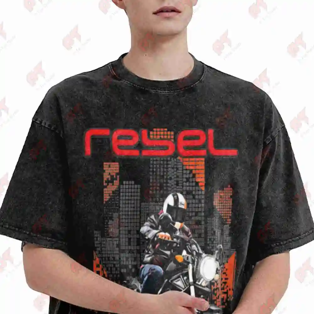 Rebel 500 CMX500 Bobber Motorcycle Vintage Washed Tee Pure Cotton T-Shirt