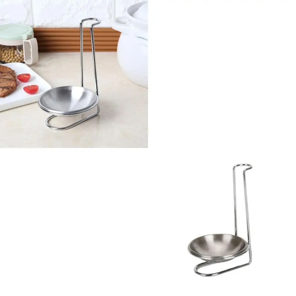 Stainless Steel Spoon Rest Lid Holder Vertical Stand Storage Rack Cookware Organ high quality