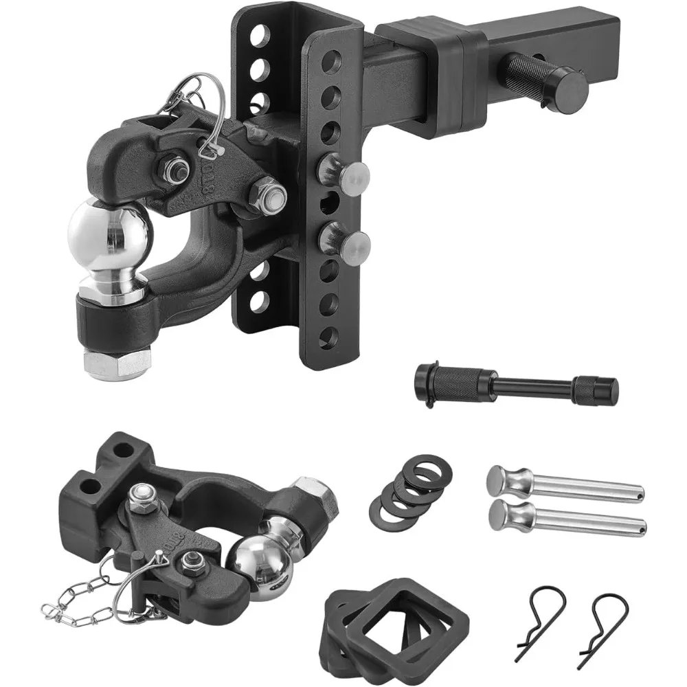 

Adjustable Trailer Hitch, Fit 2-Inch Receiver KYE2733