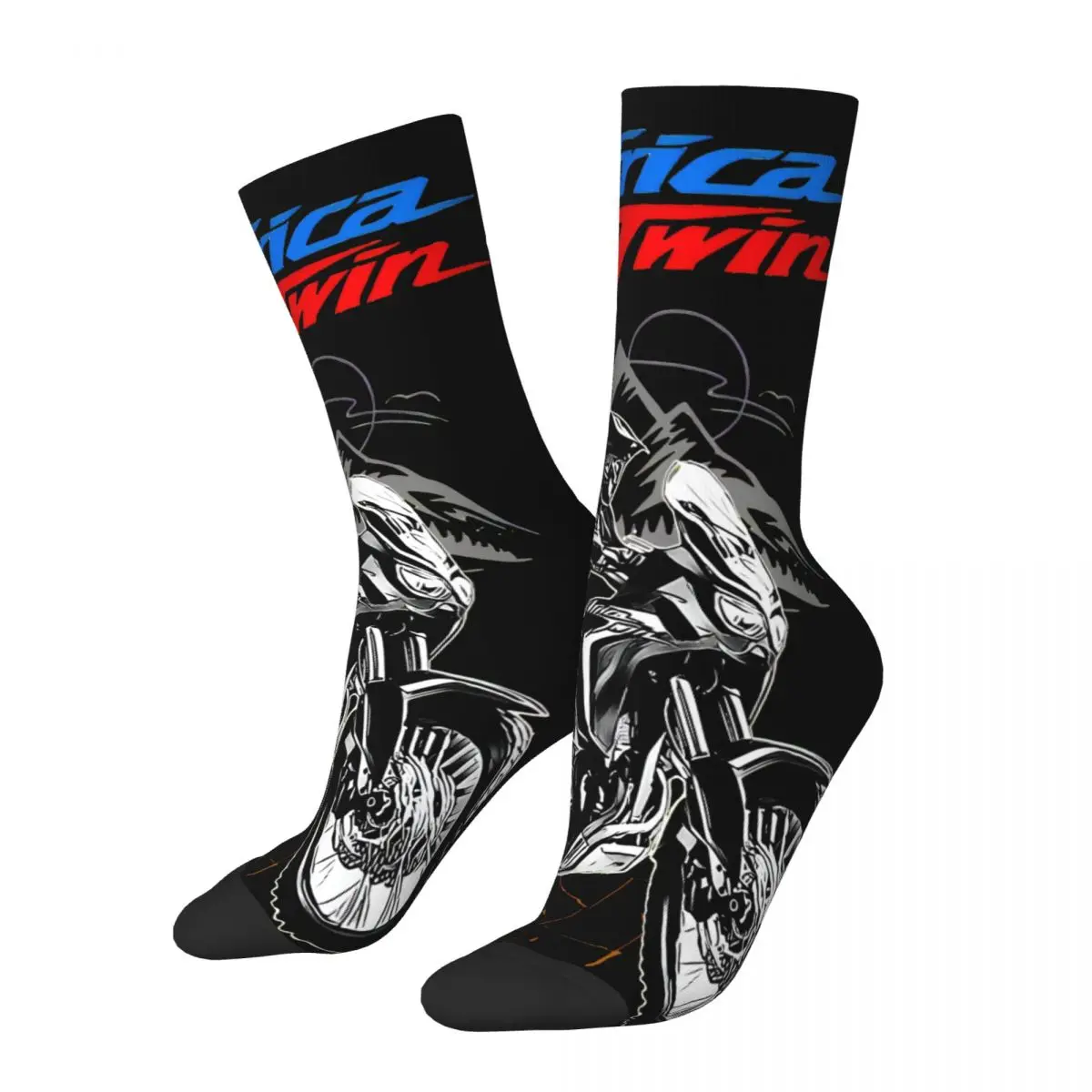 Africa Twin Socks Printed Men's Stockings Polyester