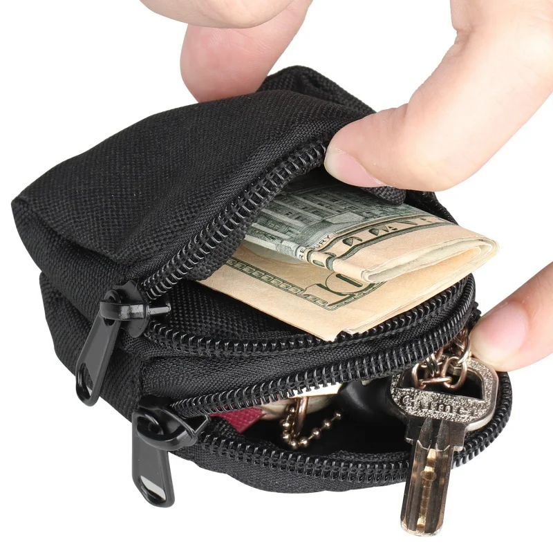 1-teilige taktische Molle-Tasche, Hüfttasche, EDC, Mini-Geldbörse, Geld, Schlüssel, Geldbörse, Jagd, Camping, Wandern, Aufbewahrungstasche im Freien – Detail 6