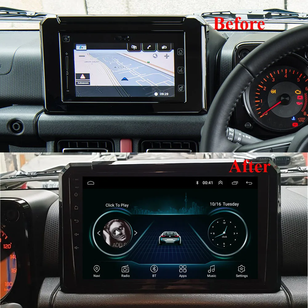 Autoradio For Suzuki Jimny 2019-2023 Car Radio 4G WIFI Multimedia Video Player Navigation GPS Carplay Android Auto Head Unit