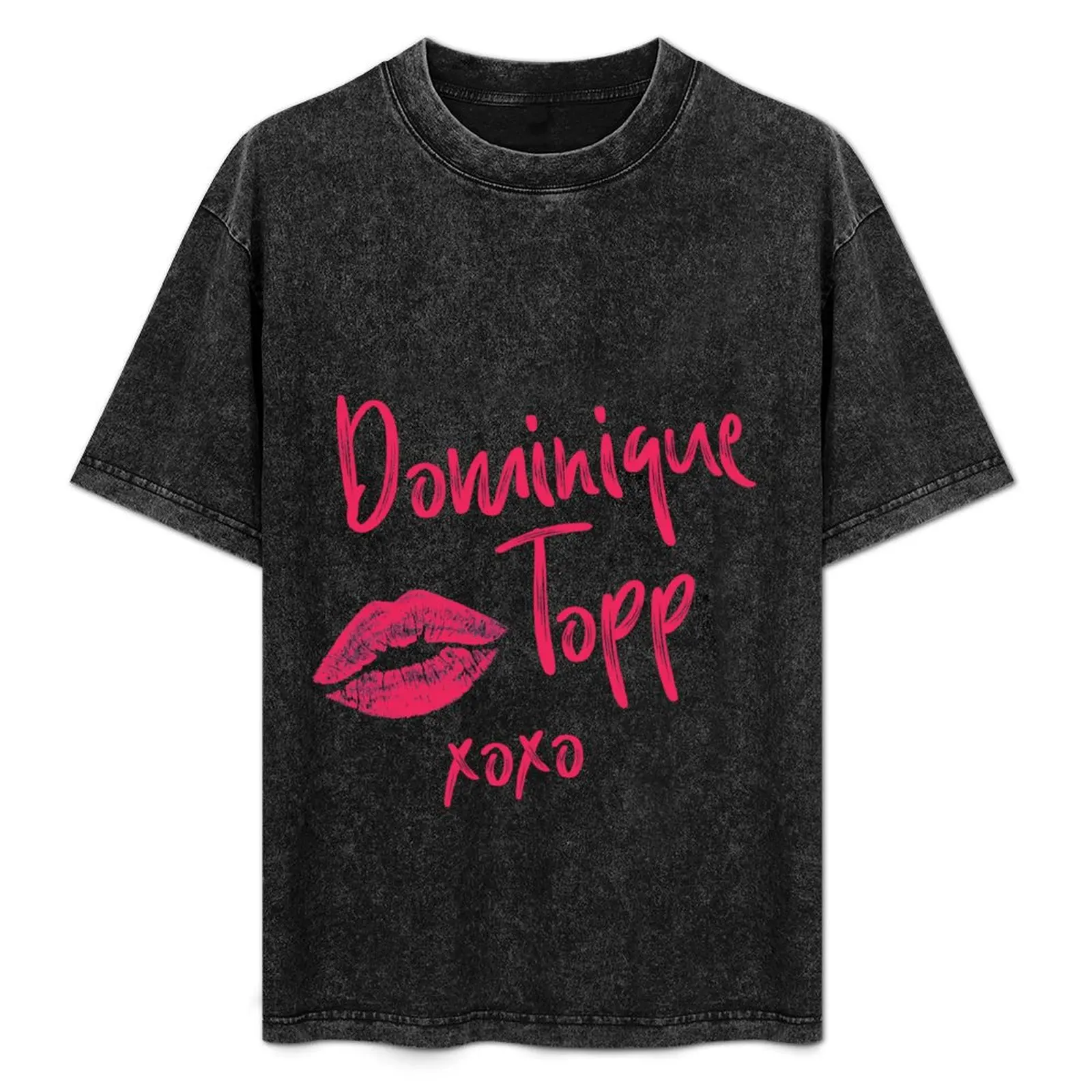 

Dominique Topp Logo T-Shirt Breathable Workout Short Sleeve Top
