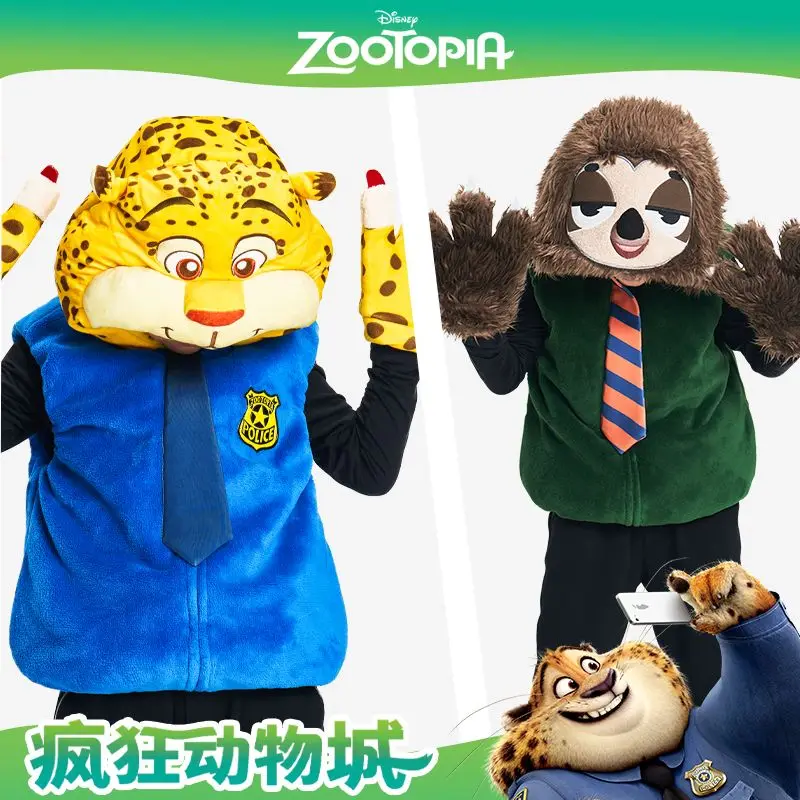 新しいディズニーズートピア子供用ベスト漫画かわいいジュディホップスニックワイルド男の子女の子厚い防寒コートベスト誕生日ギフト