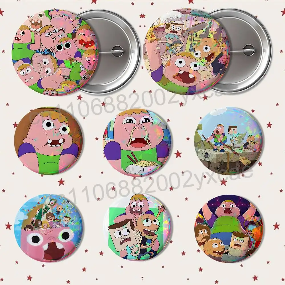 American style funny daily life Clarence Badge on Backpack Clothes decoration Tinplate Round Brooch Funny Custom Gifts