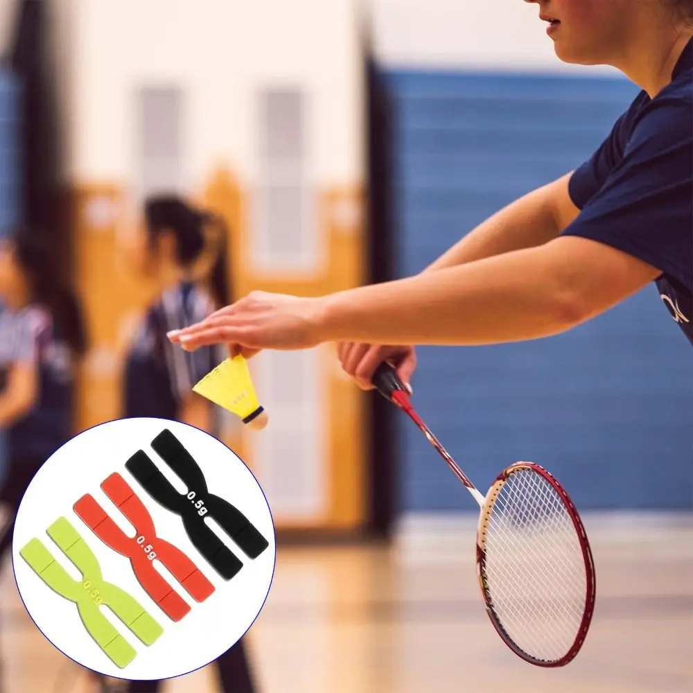 

High Quality 0.5g Weight Balance Strips Silicone Good Adhesion Tennis Racket Wear-resistant Durable Tennis Accessories