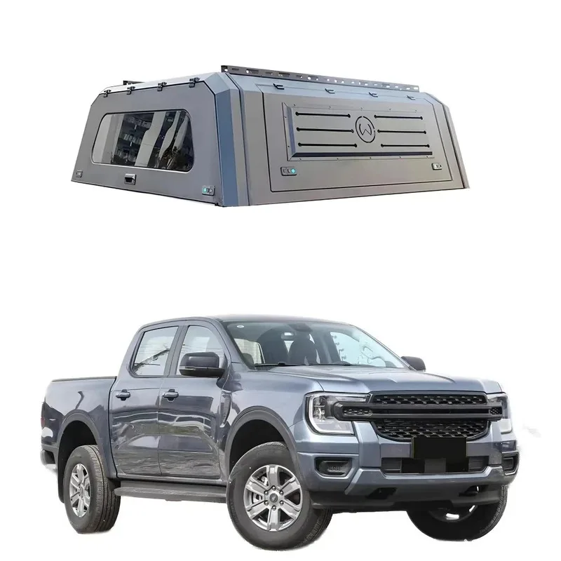 4X4 Aviation Aluminum Pickup Truck Bed Camper Cap Hardtop Waterproof Tonneau Cover Topper Canopy