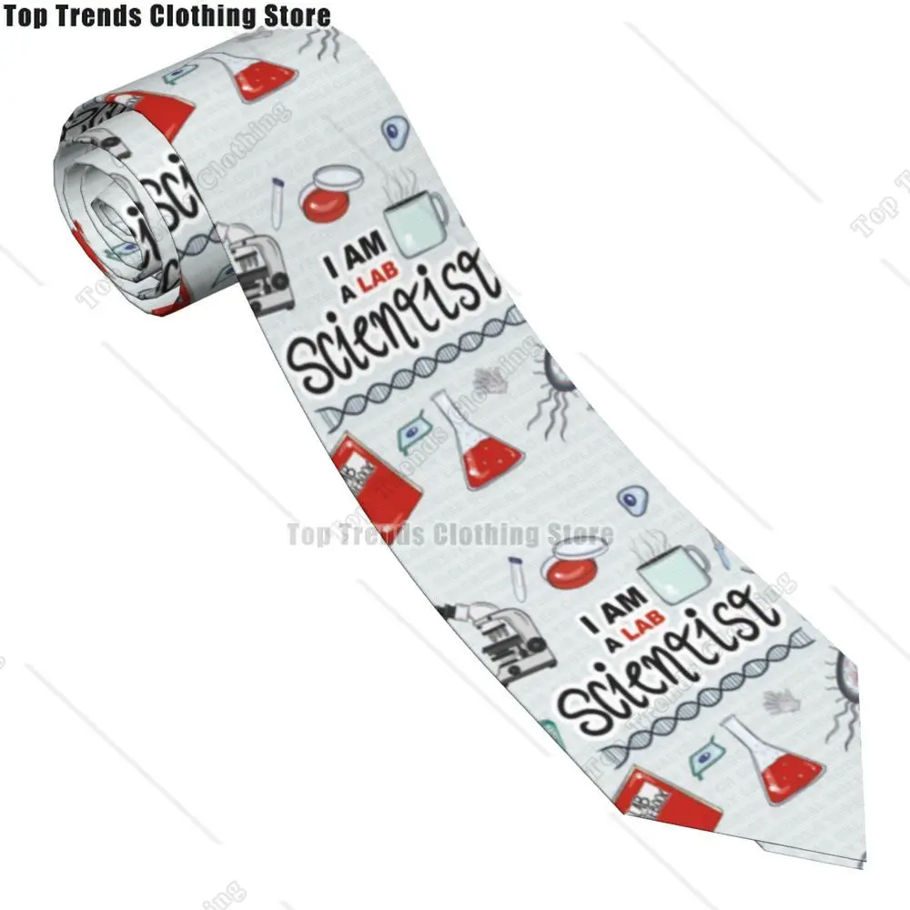 I Am A Scientist Necktie Mens Silk Science Physics Chemistry Biology Neck Ties for Party