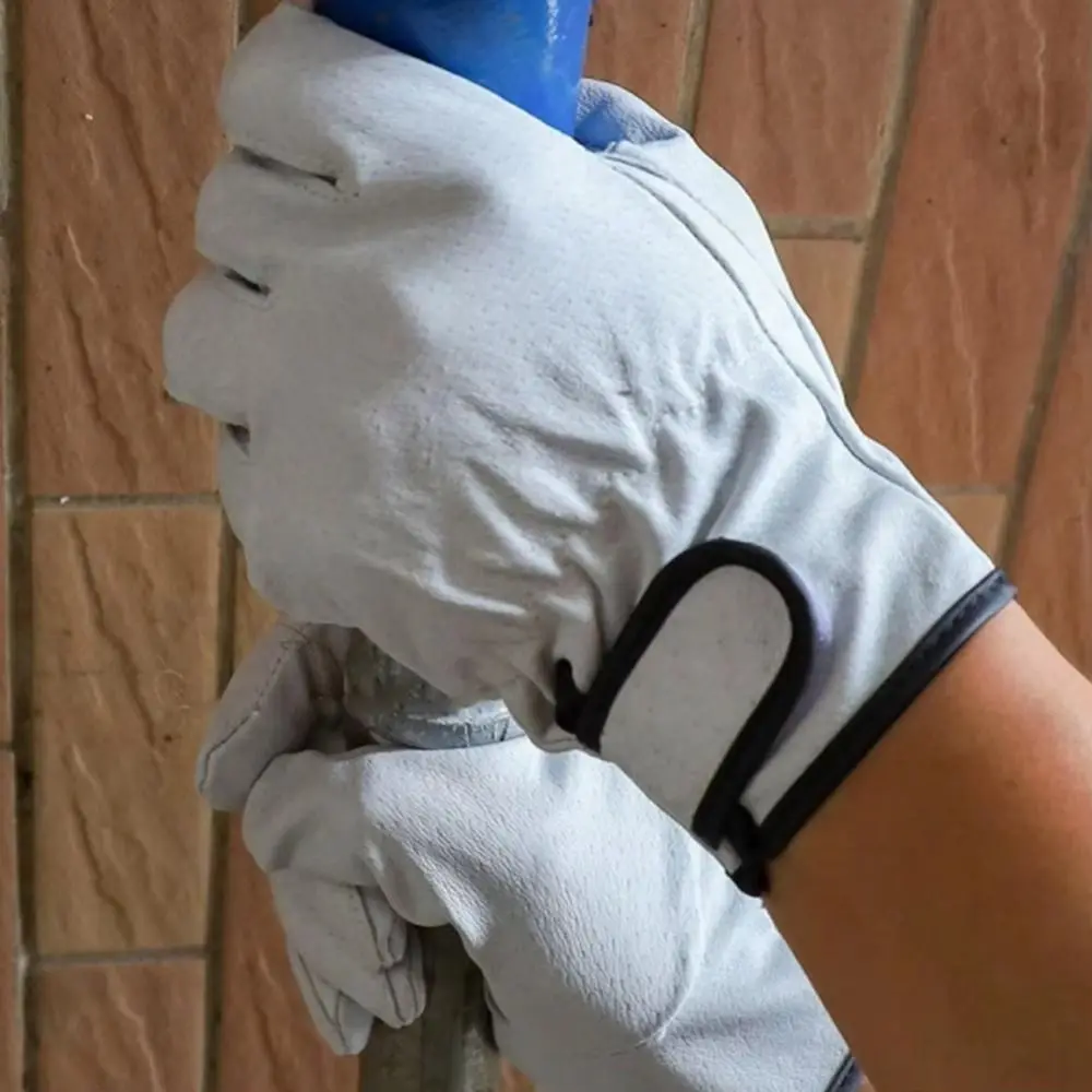 

Sheepskin Leather Work Gloves Stretchable Wrist Soft Safety Gloves Wear-Resistant Welding Gloves Workers Protection