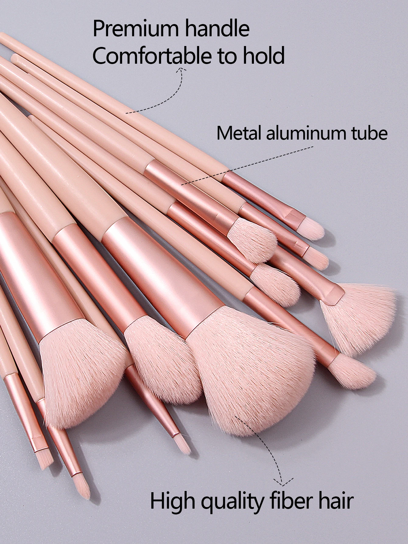 12Pcs Pink Makeup Brush Set Make Up Concealer Blush Powder Brushes Eye Shadow Highlighter Foundation Brush Cosmetic Beauty Tools