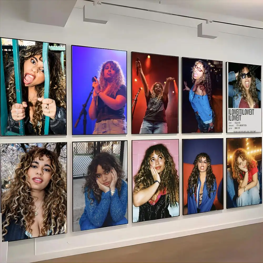 Bella Kay Singer Retro Pop Poster Living Room Bedroom Party Bar Decor Moisture-proof Art Wall Painting