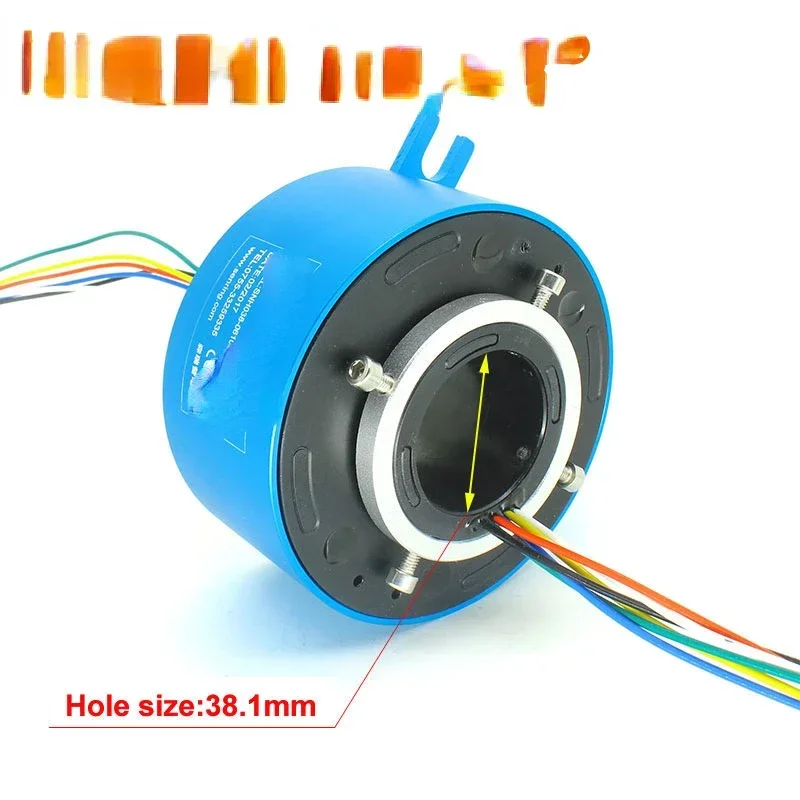 Hot sales power slip ring  ,ID38.1 mm OD 99mm, 6/12/18/24 circuits, through bore slip rings assembly