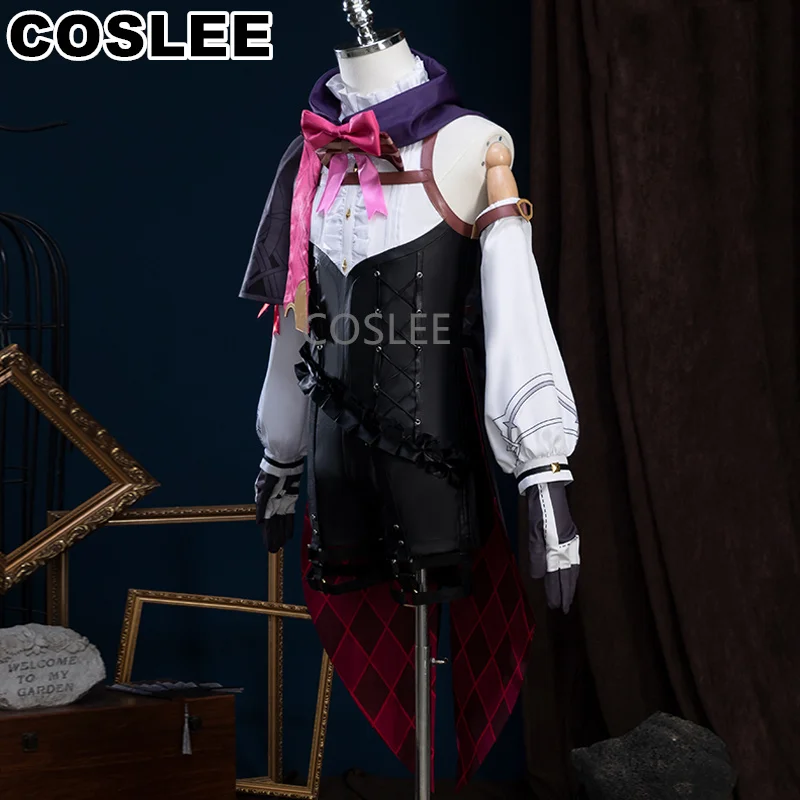 COSLEE Genshin Impact Lyney Magician Game Suit Fashion Uniform Cosplay Costume Women Halloween Carnival Party Outfit XS-3XL New