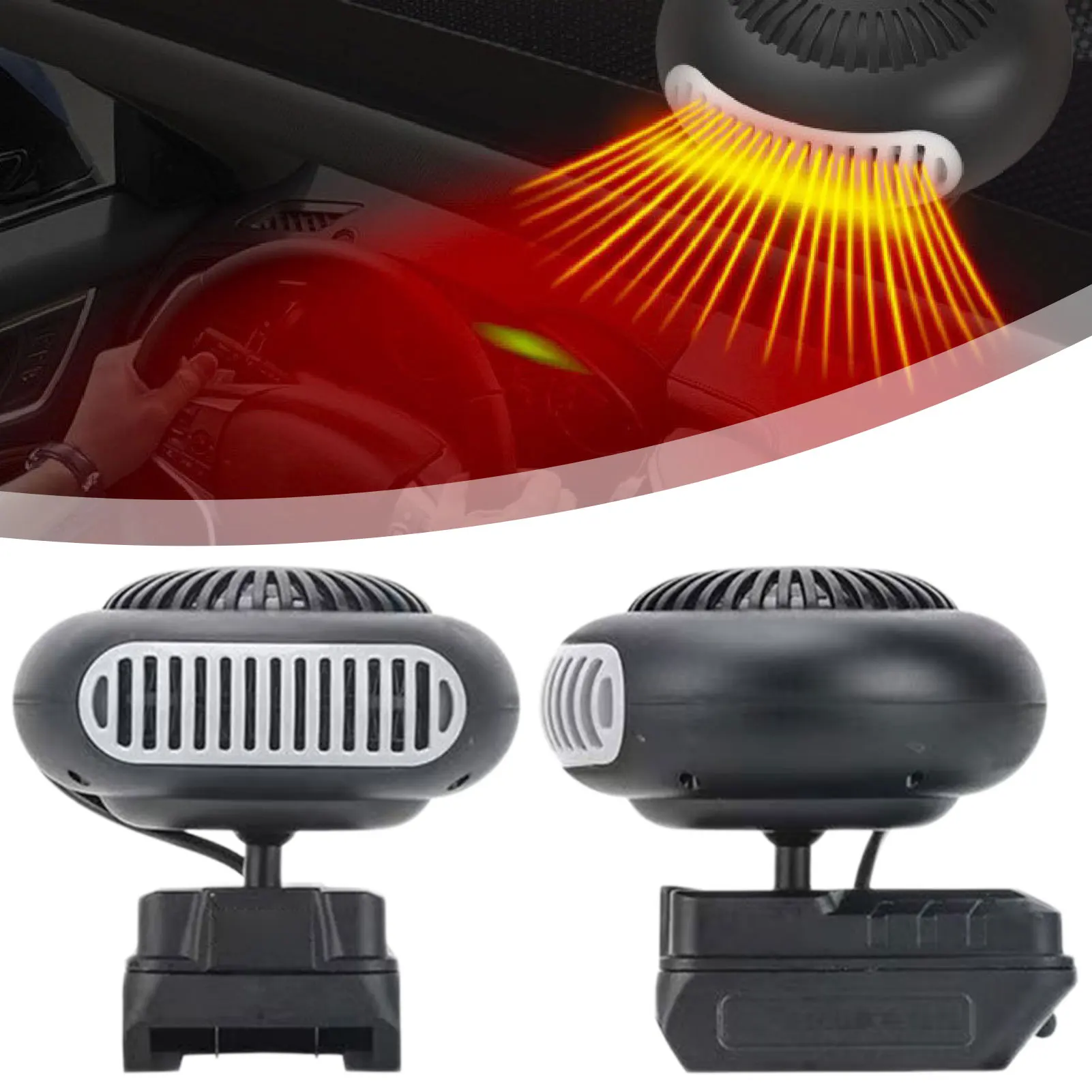 

Battery Operated Heaters Cordless Space Heaters for 18V Battery Portable Electric Fan Heaters 2 Temperature Settings