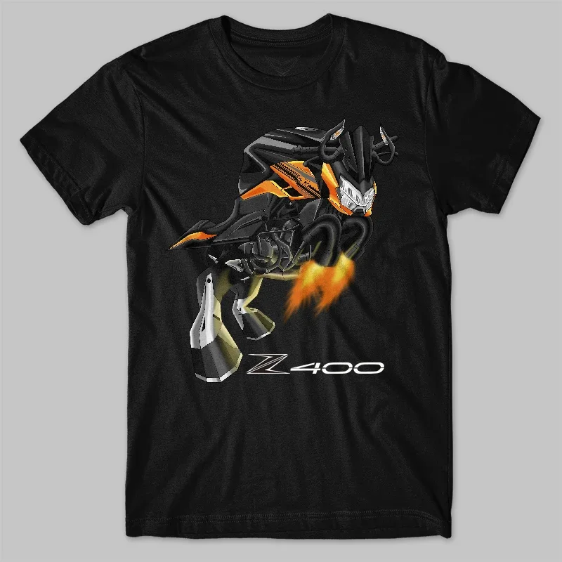 

Japanese 2019-2024 Models Z400 Motorcycle Bull Inspiration T-Shirt 100% Cotton O-Neck Short Sleeve Summer Casual Mens T-shirt