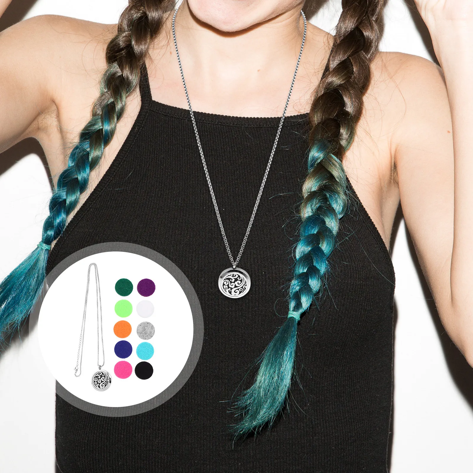Essential Oil Diffuser Necklac - Diffuser Necklace Locket ulasan dan harga