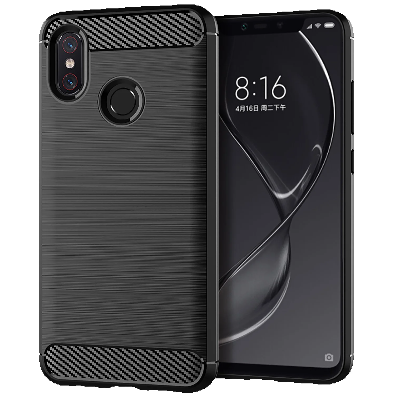 Carbon Fiber Case For Xiaomi 8 Mi8 Lite Mi8 Shockproof Silicone Phone Cover For Mi 8lite 8se Soft Slim Cases Coque Fundas