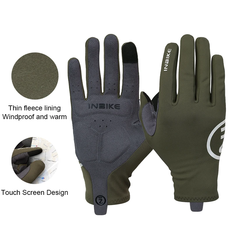 INBIKE Herbst Winter Thermische Fahrrad Handschuhe Touchscreen Männer Frauen MTB Rennrad Handschuhe Sport Fitness Outdoor Radfahren Handschuhe