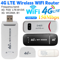 4G LTE WiFi Router Portable Wireless USB Dongle 150Mbps SIM Card Hotspot USB Modem Pocket Mobile Broadband For Home Office PC