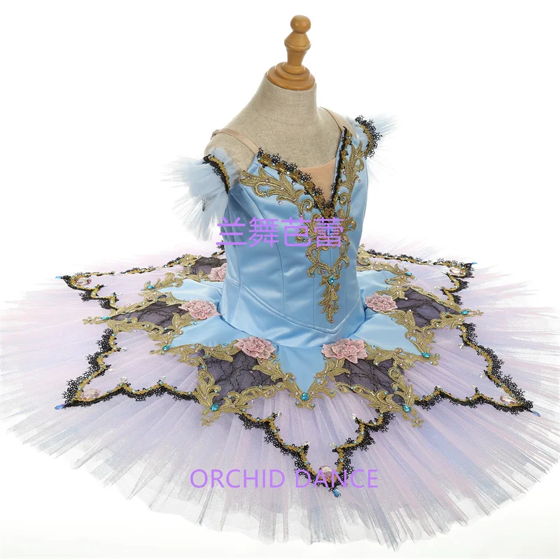 Creative Design High Quality Professional Custom Size Classical Adult Girls Pink Sky Blue Bird Ballet Tutu Costumes