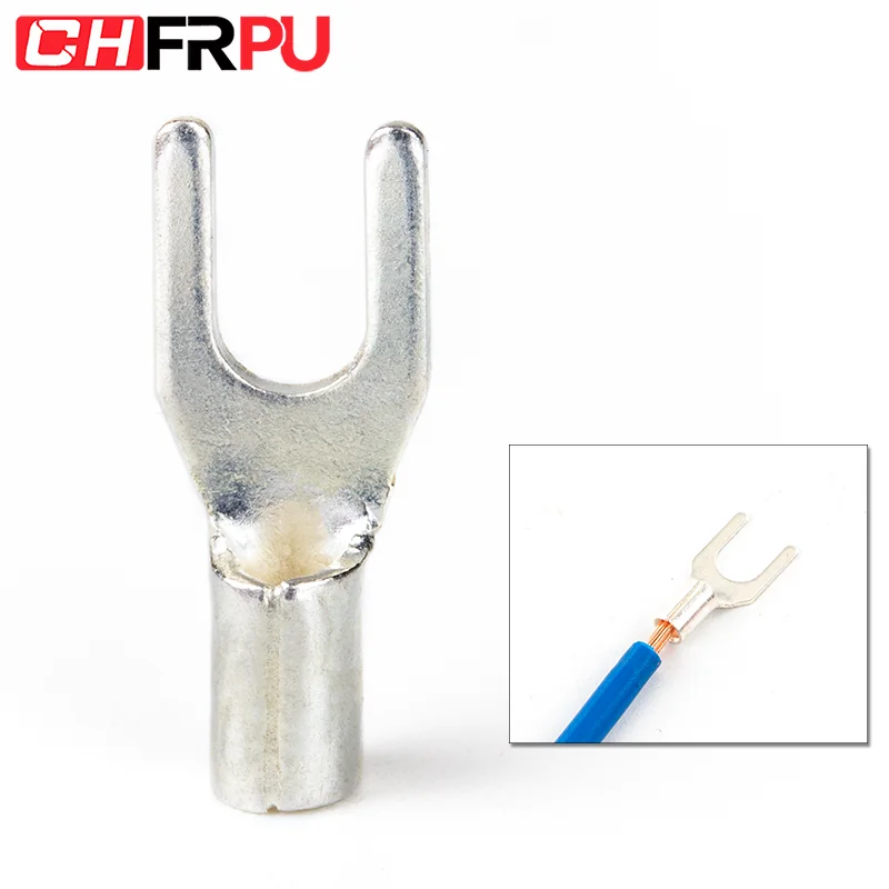 

UT/OT non-insulated fork O terminal tinned brass terminal connector UT1.5-3/4/5/6 UT /OT1.5 2.5 MM2 terminal