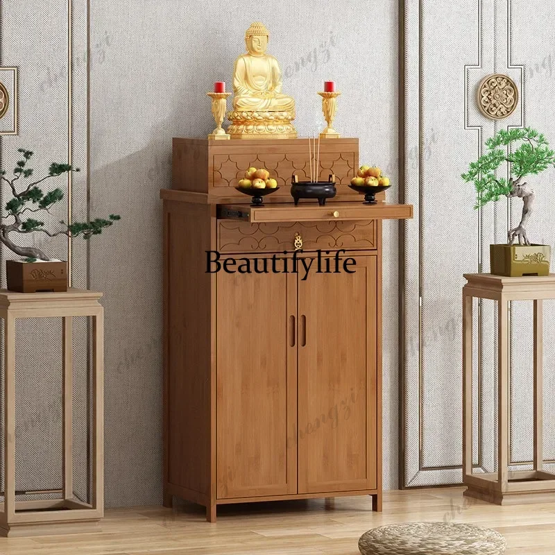 Household table, shrine cabinet, Buddhist niche stand cabinet, Buddhist platform incense case, Bodhisattva Buddha cabinet z183