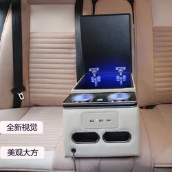 FOR TOYOTA Highlander RAV-4 COROLLA YARiS L CAMRY REIZ  LAND CRUISER PRADO EZ Prius Rear handrail box mobile phone charging USB