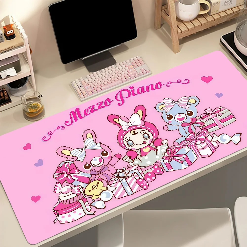 M-mezzoP-piano Pink Mouse Pad Non-slip Thickened MousePad Student Gaming Cushion Large Writing Lockedge Office