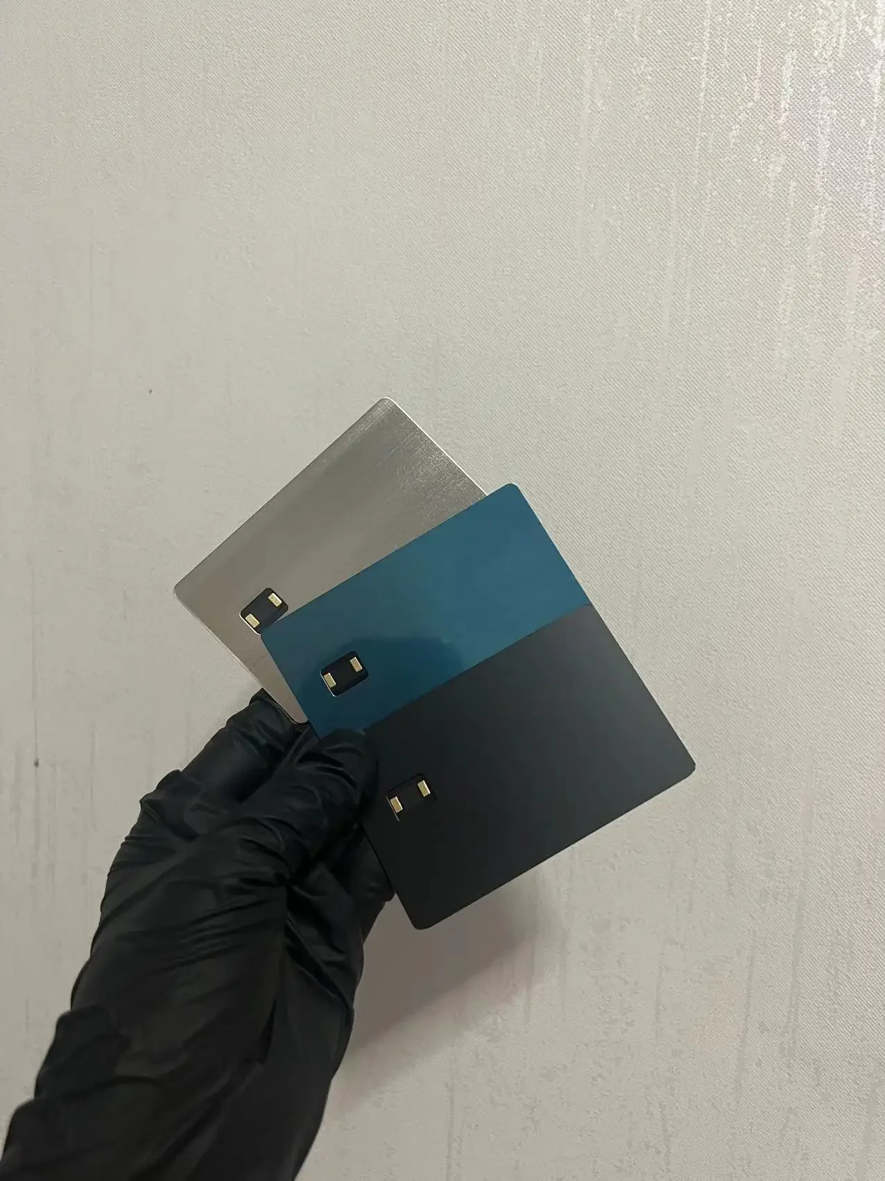 Personalized Chip Hidden Metal Nfc Business Card 215 Metal Nfc Card Black