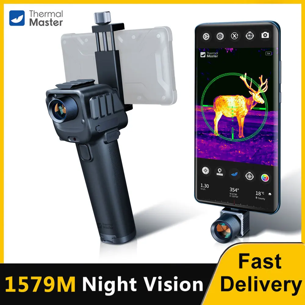 INFIRAY Thermal Master T2 MAX Thermal Imager Night Vision Infrared Thermal Camera Distance of 1579M for Repair Inspection Huntin