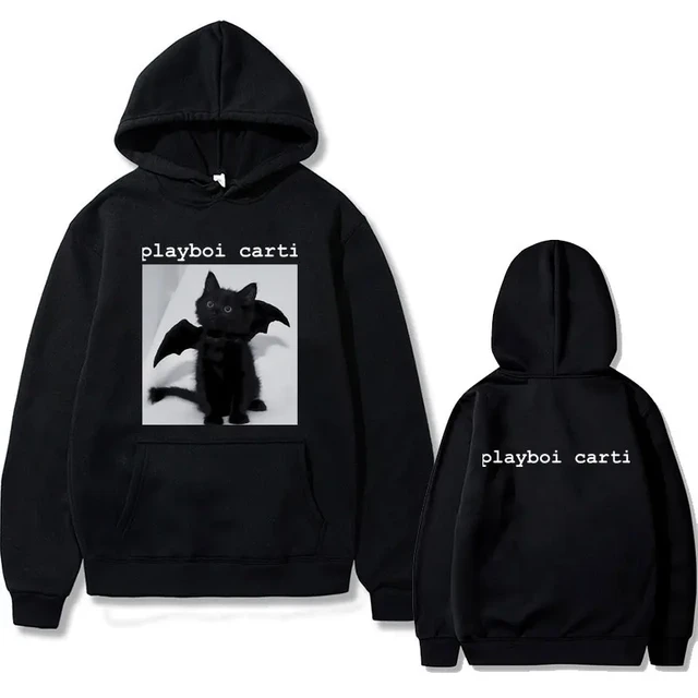 Playboi carti black cat hoodie deals