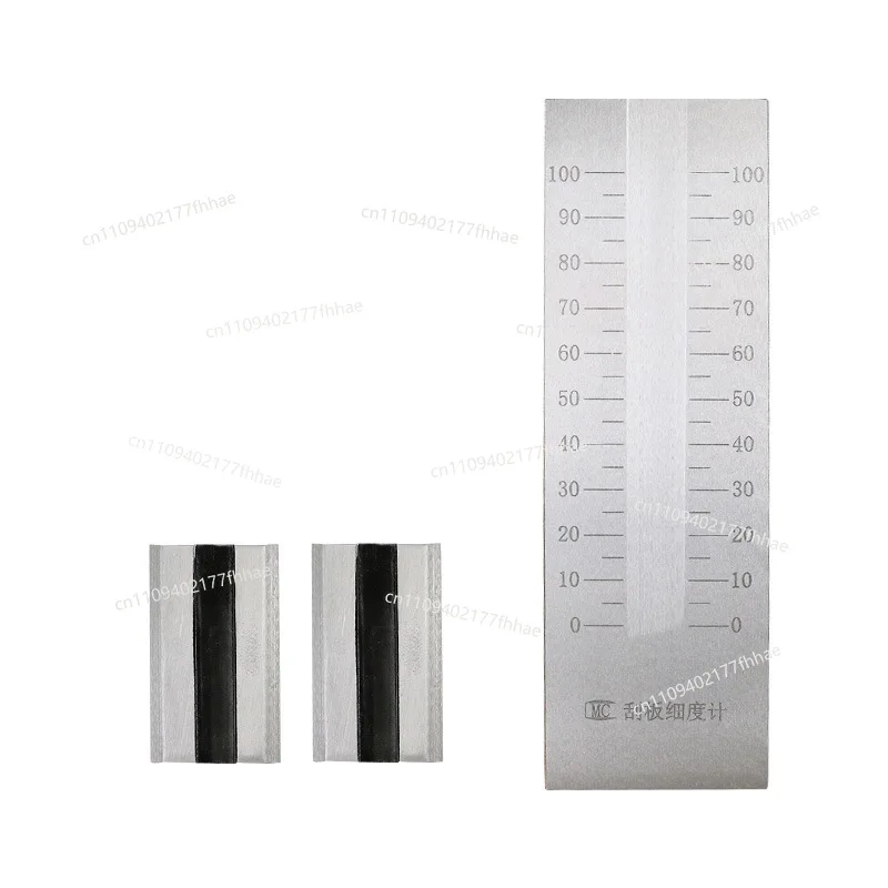 Stainless Steel Scraper Fineness Meter Ink Coating Particle Fineness Plate 0-25/50/100um High Precision