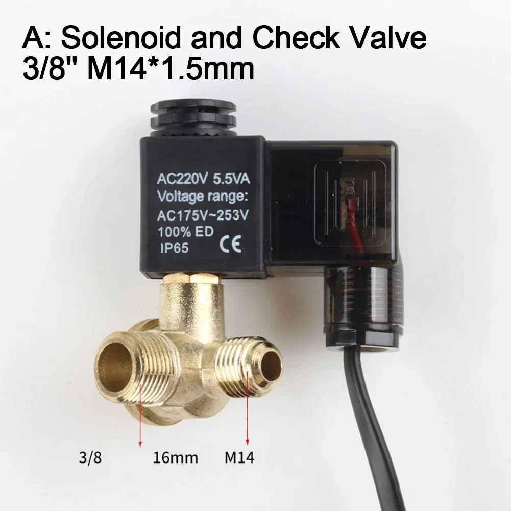 Solenoid Valve Mute Oil-free Power Off Exhaust Check Valve Air Pump Compressor Solenoid Valve Unloading Valve Air Pump Part