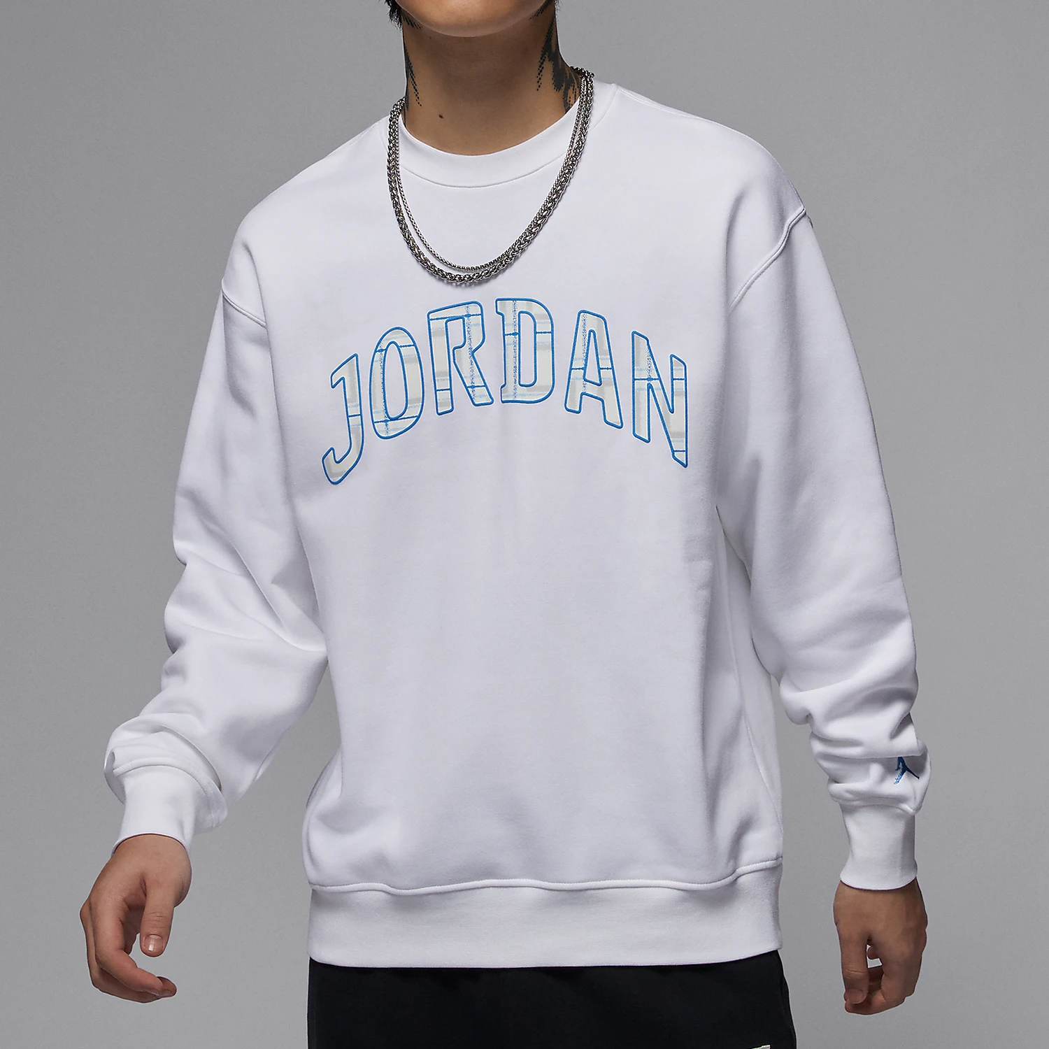 Sudadera Nike Jordan Essentials original para hombre con cuello redondo de forro polar FV7461-100