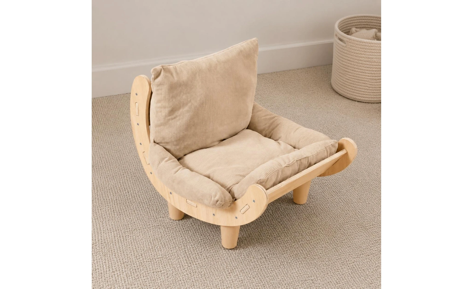 Feline Scratcher Bed 2-in-1 Sisal Feline Lounger Pet Furniture Corrugated Cardboard Long-Lasting