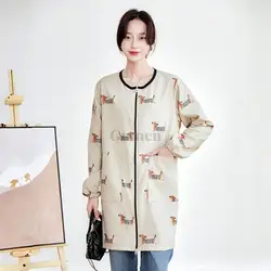 Pet Groomer Waterproof Gown Hairdressing Work Clothes Dog Cat Grooming Uniform Beauty Salon Robe Hairdresser Apron Women Men