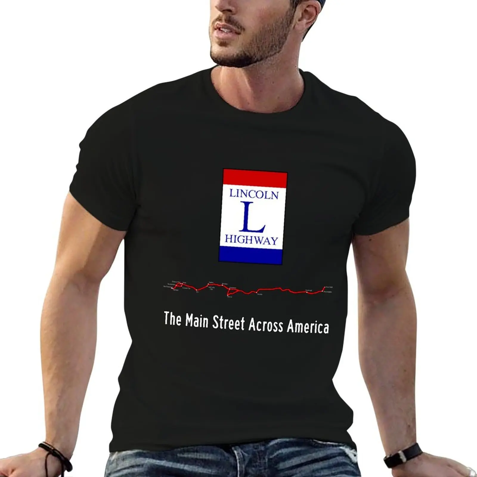 

The Lincoln Highway T-Shirt man graphic t shirt t shirt personalised mens graphic t shirts T-shirt
